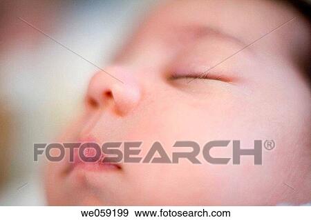 Stock Photo - baby, child, Close-up, contemporary, delicate. Fotosearch