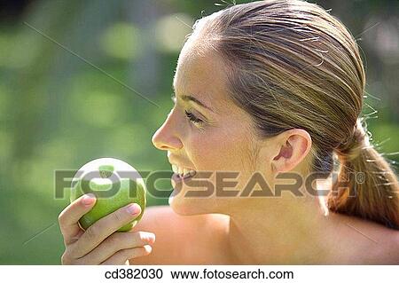 backlight, chestnut hair, brown hair, apple View Large Photo Image Stock Image - backlight, chestnut hair, brown hair, apple. Fotosearch