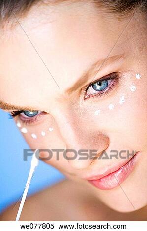 Bags under the eyes, blue eyes, Beauty Care, beauty, apply View Large Photo Image Stock Photography - Bags under the eyes, blue eyes, Beauty Care, beauty, apply. Fotosearch