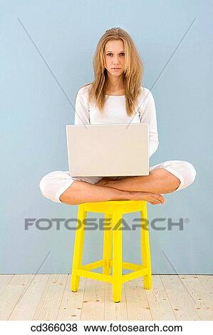 balance, barefoot, computer View Large Photo Image Stock Photo - balance, barefoot, computer. Fotosearch
