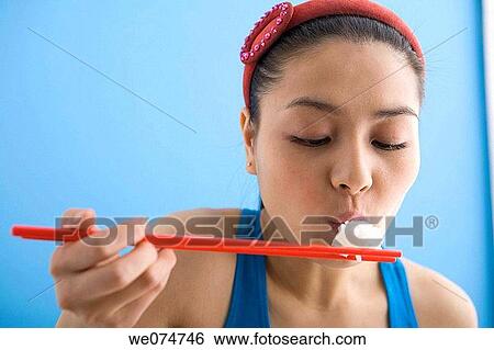 Stock Photograph - ball, chopstick, cereals, Asian. Fotosearch