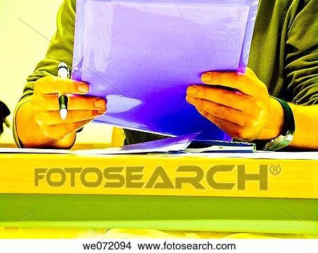 Picture - Ball-point pen, business, cell phone, communication. Fotosearch