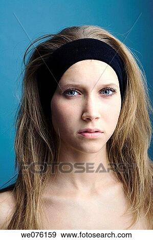 bandana, blue eyes, contemporary View Large Photo Image Stock Photo - bandana, blue eyes, contemporary. Fotosearch