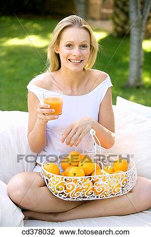 barefoot, basket, blond, Citrus fruit View Large Photo Image Stock Image - barefoot, basket, blond, Citrus fruit. Fotosearch