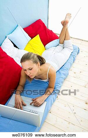barefoot, calm, computer View Large Photo Image Stock Photo - barefoot, calm, computer. Fotosearch