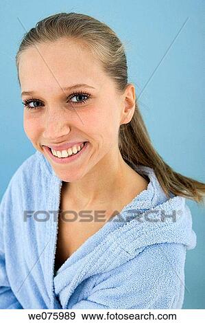 bathrobe, contemporary, Facial expression View Large Photo Image Stock Photo - bathrobe, contemporary, Facial expression. Fotosearch