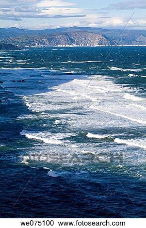 Stock Image - Beach. Barrika. Biscay. Euskadi. Spain. Fotosearch