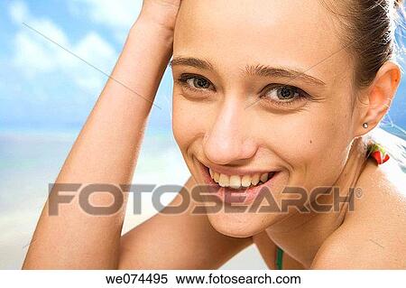 beach, beauty, Beauty Care, brunette View Large Photo Image Stock Photography - beach, beauty, Beauty Care, brunette. Fotosearch