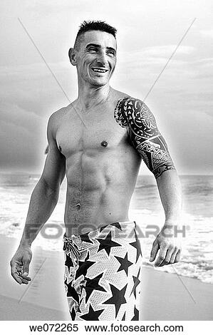 beach, black and white, contemporary, day View Large Photo Image Stock Photography - beach, black and white, contemporary, day. Fotosearch
