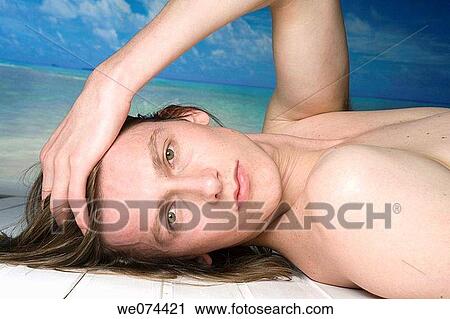 beach, black hair, chilling out View Large Photo Image Stock Image - beach, black hair, chilling out. Fotosearch