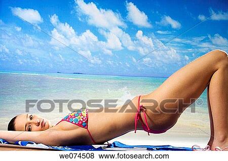 beach, brunette, carnality View Large Photo Image Stock Photo - beach, brunette, carnality. Fotosearch
