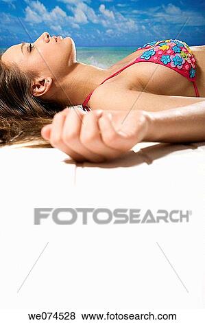 beach, brunette, carnality View Large Photo Image Stock Photo - beach, brunette, carnality. Fotosearch