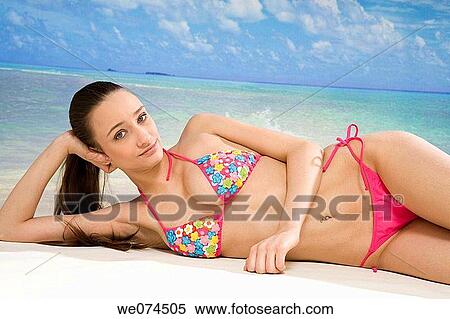 beach, brunette, carnality View Large Photo Image Stock Photography - beach, brunette, carnality. Fotosearch