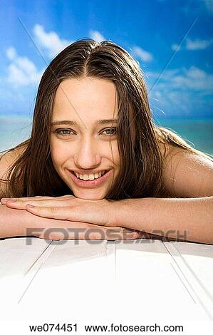 beach, brunette, Close-up View Large Photo Image Stock Image - beach, brunette, Close-up. Fotosearch