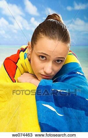 beach, brunette, cold, coldness View Large Photo Image Stock Image - beach, brunette, cold, coldness. Fotosearch