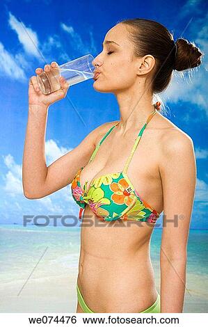 beach, brunette View Large Photo Image Stock Photograph - beach, brunette. Fotosearch