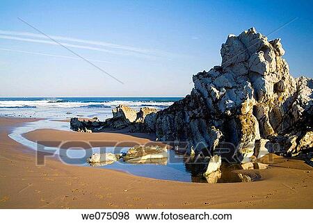 Beach in Sopelana. Biscay. Euskadi. Spain View Large Photo Image Stock Photo - Beach in Sopelana. Biscay. Euskadi. Spain. Fotosearch