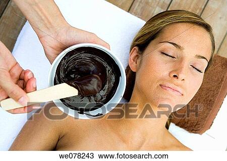 Stock Image - beautician, beauty, Beauty Care, Body care, bowl. Fotosearch
