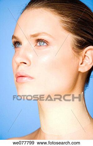 beauty, Beauty Care, blue, blue eyes, brunette View Large Photo Image Stock Photo - beauty, Beauty Care, blue, blue eyes, brunette. Fotosearch