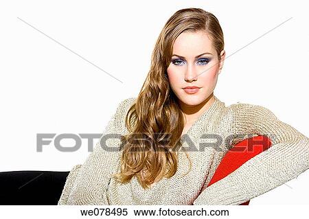 beauty, Beauty Care, blue eyes, brown hair View Large Photo Image Stock Photography - beauty, Beauty Care, blue eyes, brown hair. Fotosearch