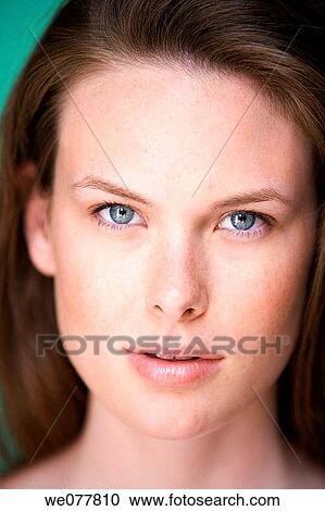 beauty, Beauty Care, blue eyes, brunette View Large Photo Image Stock Image - beauty, Beauty Care, blue eyes, brunette. Fotosearch