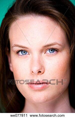 beauty, Beauty Care, blue eyes, brunette View Large Photo Image Stock Image - beauty, Beauty Care, blue eyes, brunette. Fotosearch