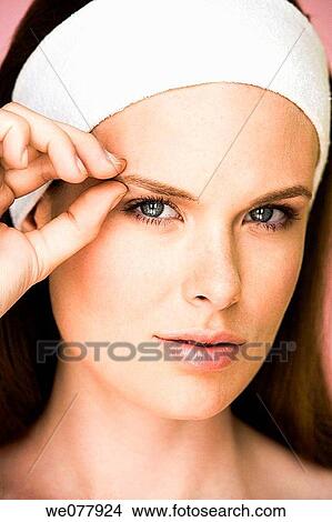 beauty, Beauty Care, blue eyes, Close-up View Large Photo Image Picture - beauty, Beauty Care, blue eyes, Close-up. Fotosearch
