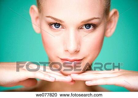 beauty, Beauty Care, blue eyes, Close-up View Large Photo Image Stock Image - beauty, Beauty Care, blue eyes, Close-up. Fotosearch