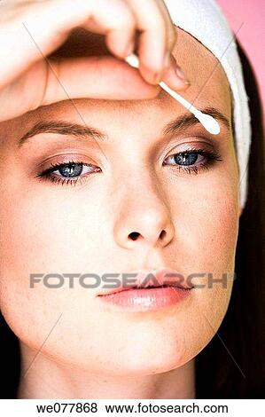 beauty, Beauty Care, blue eyes, Close-up View Large Photo Image Stock Photo - beauty, Beauty Care, blue eyes, Close-up. Fotosearch