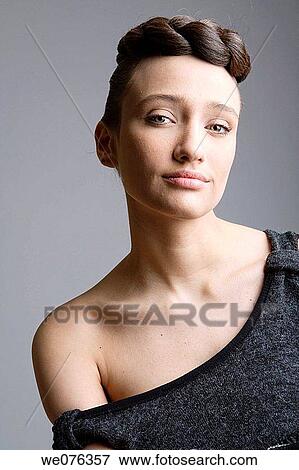 beauty, Beauty Care, braid, brunette View Large Photo Image Stock Photo - beauty, Beauty Care, braid, brunette. Fotosearch