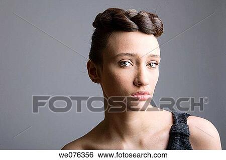 beauty, Beauty Care, braid, brunette View Large Photo Image Stock Photograph - beauty, Beauty Care, braid, brunette. Fotosearch