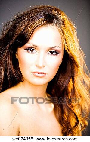 beauty, Beauty Care, brown, brunette View Large Photo Image Stock Photography - beauty, Beauty Care, brown, brunette. Fotosearch