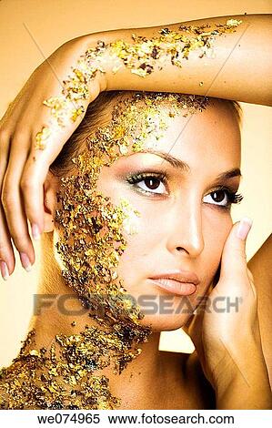 Stock Photography - beauty, Beauty Care, brown, brunette. Fotosearch