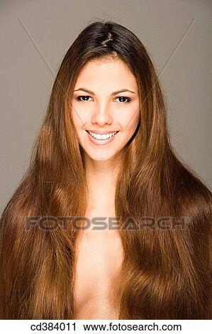 beauty, Beauty Care, Brown eye, brown hair View Large Photo Image Stock Image - beauty, Beauty Care, Brown eye, brown hair. Fotosearch