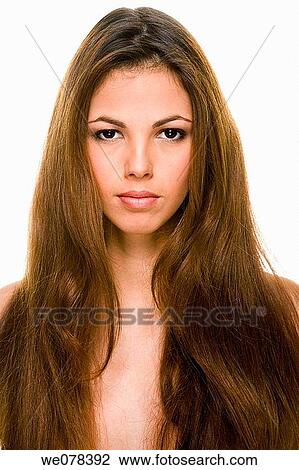 beauty, Beauty Care, Brown eye, brown hair View Large Photo Image Stock Image - beauty, Beauty Care, Brown eye, brown hair. Fotosearch