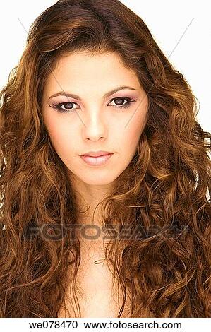 beauty, Beauty Care, Brown eye, brown hair View Large Photo Image Stock Image - beauty, Beauty Care, Brown eye, brown hair. Fotosearch