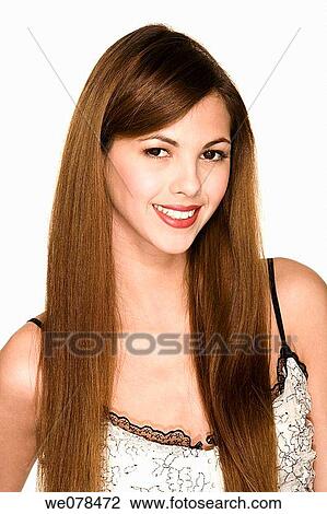 beauty, Beauty Care, Brown eye, brown hair View Large Photo Image Stock Image - beauty, Beauty Care, Brown eye, brown hair. Fotosearch