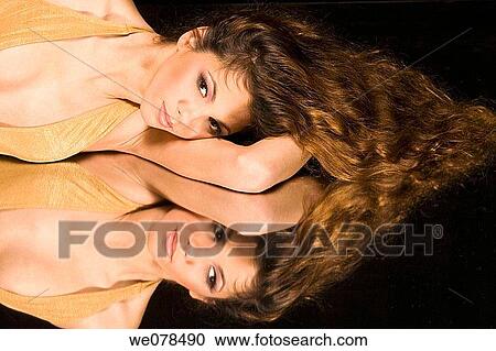beauty, Beauty Care, Brown eye, brown hair View Large Photo Image Stock Image - beauty, Beauty Care, Brown eye, brown hair. Fotosearch