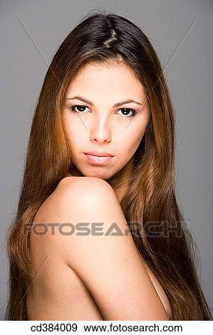 beauty, Beauty Care, Brown eye, brown hair View Large Photo Image Stock Photo - beauty, Beauty Care, Brown eye, brown hair. Fotosearch