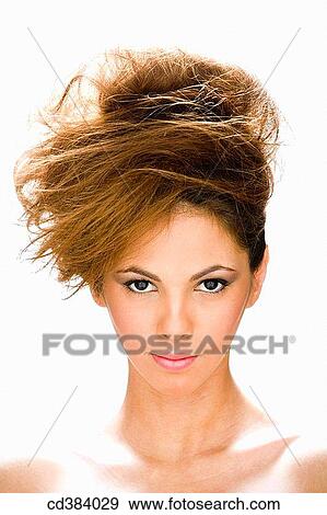 beauty, Beauty Care, Brown eye, brown hair View Large Photo Image Stock Photo - beauty, Beauty Care, Brown eye, brown hair. Fotosearch