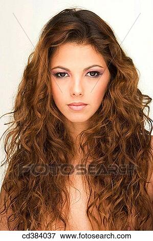 beauty, Beauty Care, Brown eye, brown hair View Large Photo Image Stock Photo - beauty, Beauty Care, Brown eye, brown hair. Fotosearch