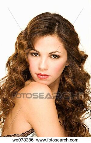 beauty, Beauty Care, Brown eye, brown hair View Large Photo Image Stock Photograph - beauty, Beauty Care, Brown eye, brown hair. Fotosearch