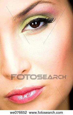 beauty, Beauty Care, Brown eye, brunette View Large Photo Image Stock Image - beauty, Beauty Care, Brown eye, brunette. Fotosearch