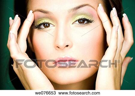 beauty, Beauty Care, Brown eye, brunette View Large Photo Image Stock Image - beauty, Beauty Care, Brown eye, brunette. Fotosearch