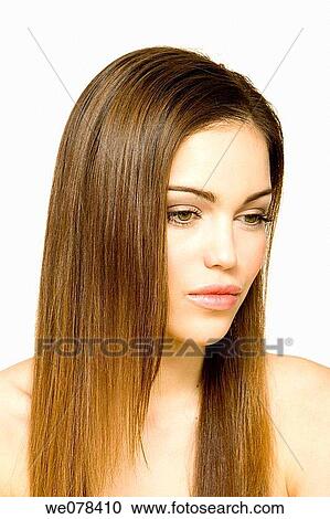 beauty, Beauty Care, brown hair, chestnut hair View Large Photo Image Stock Image - beauty, Beauty Care, brown hair, chestnut hair. Fotosearch