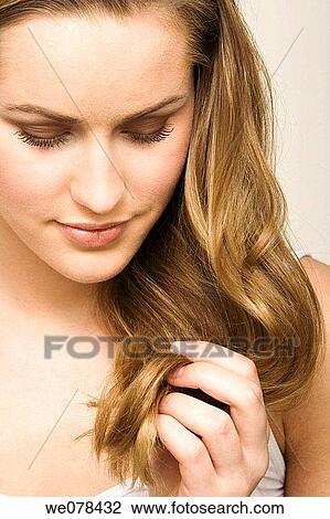 beauty, Beauty Care, brown hair, chestnut hair View Large Photo Image Stock Image - beauty, Beauty Care, brown hair, chestnut hair. Fotosearch