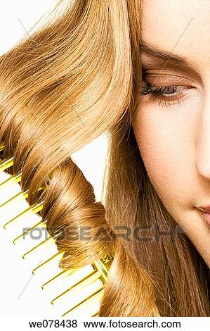 beauty, Beauty Care, brown hair, chestnut hair View Large Photo Image Stock Photo - beauty, Beauty Care, brown hair, chestnut hair. Fotosearch