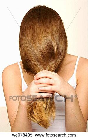 beauty, Beauty Care, brown hair, chestnut hair, clipping path View Large Photo Image Stock Photography - beauty, Beauty Care, brown hair, chestnut hair, clipping path. Fotosearch