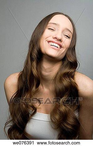 Stock Image - beauty, Beauty Care, brunette. Fotosearch