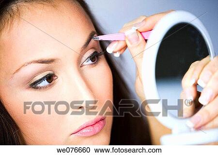 beauty, Beauty Care, brunette View Large Photo Image Stock Image - beauty, Beauty Care, brunette. Fotosearch
